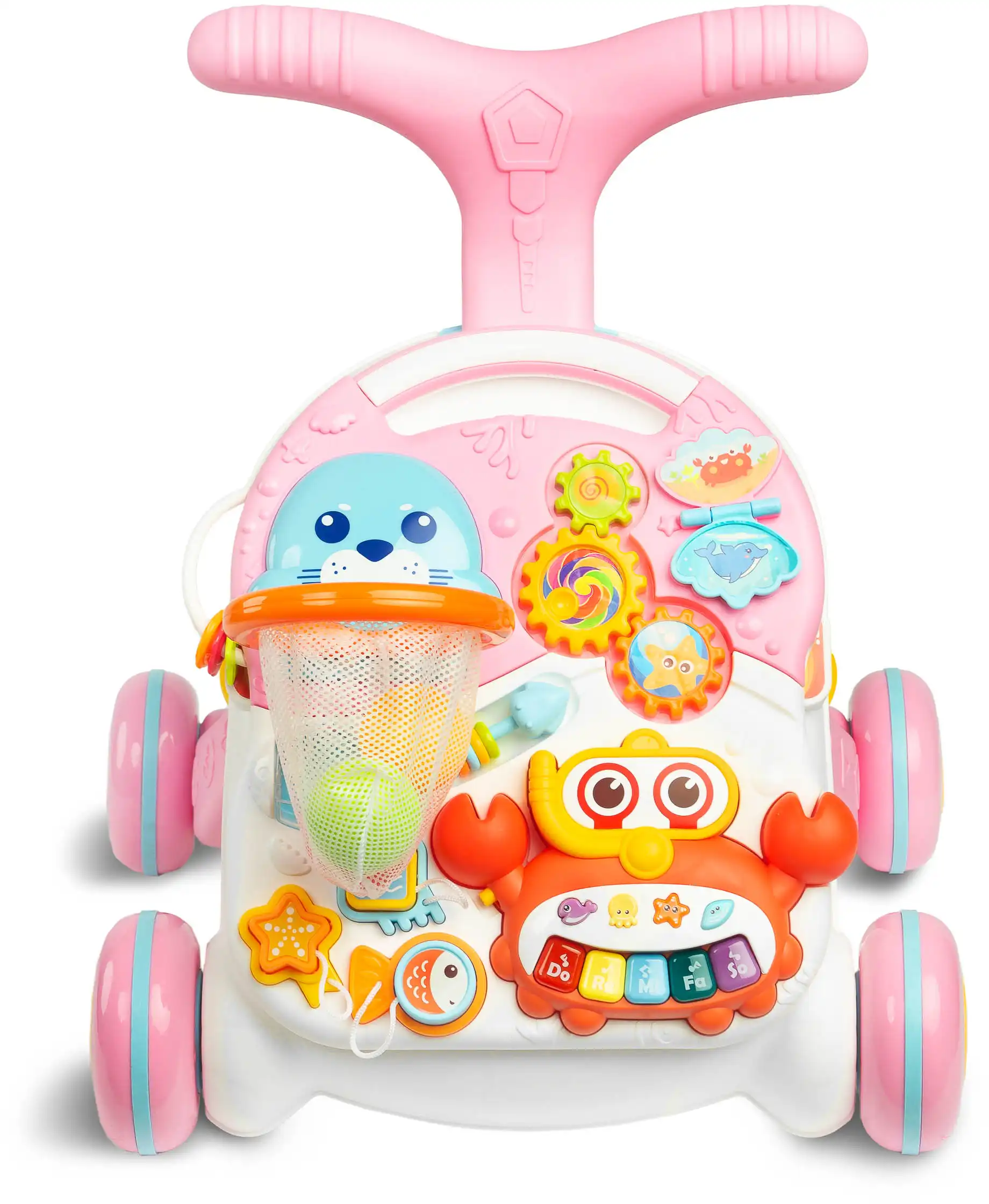 Ходунки 2 в 1 Caretero Spark Pink
